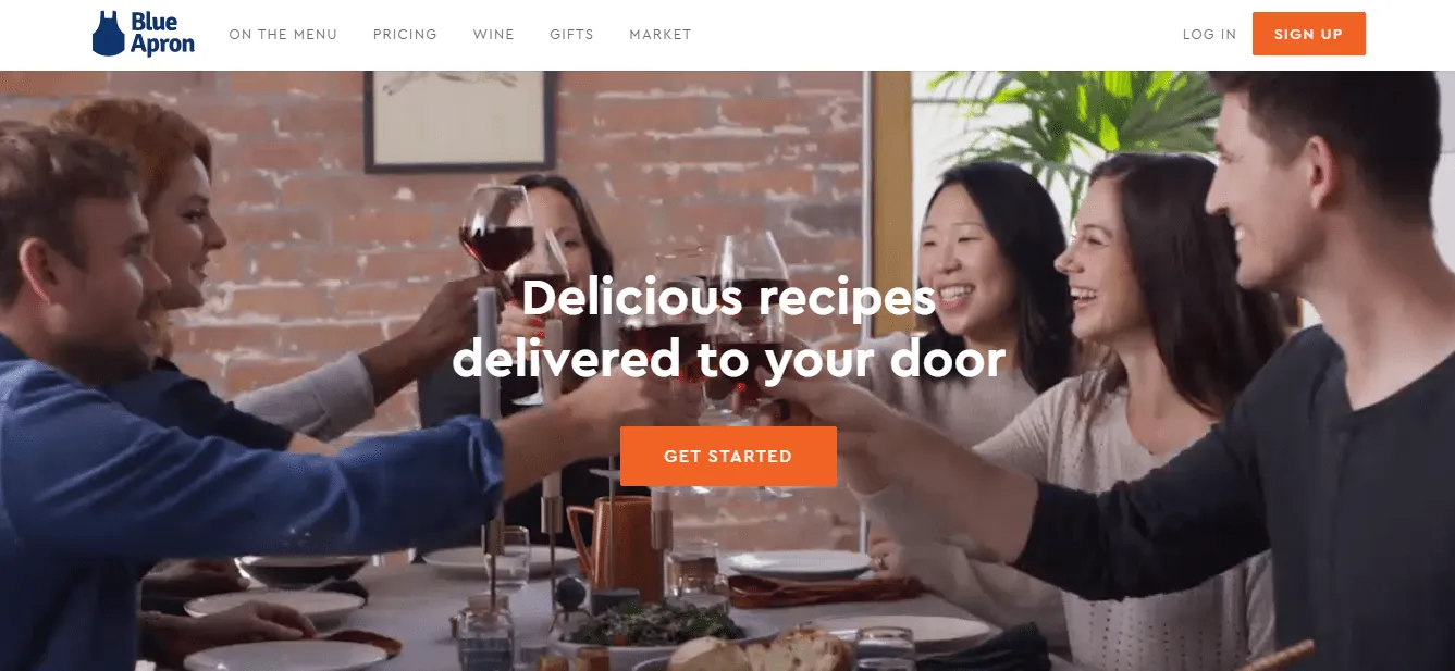Мэтавая старонка Blue Apron