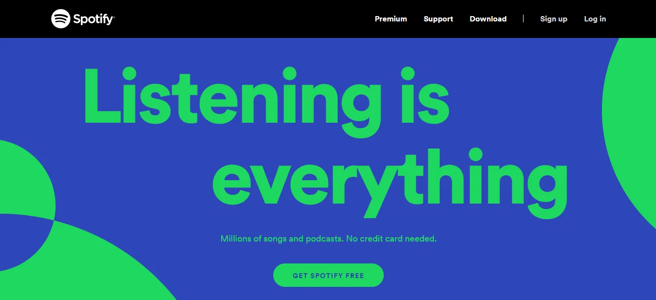 Мэтавая старонка Spotify