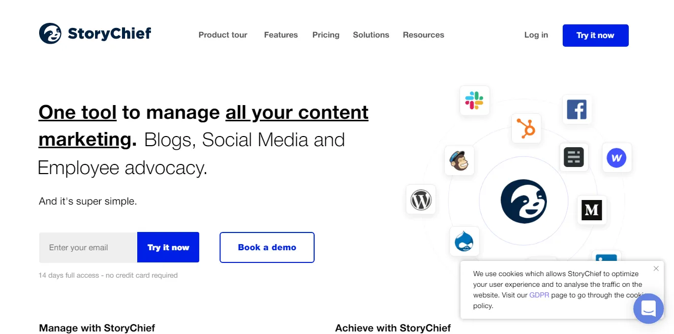 Storychief-inhoudoptimeringsinstrument