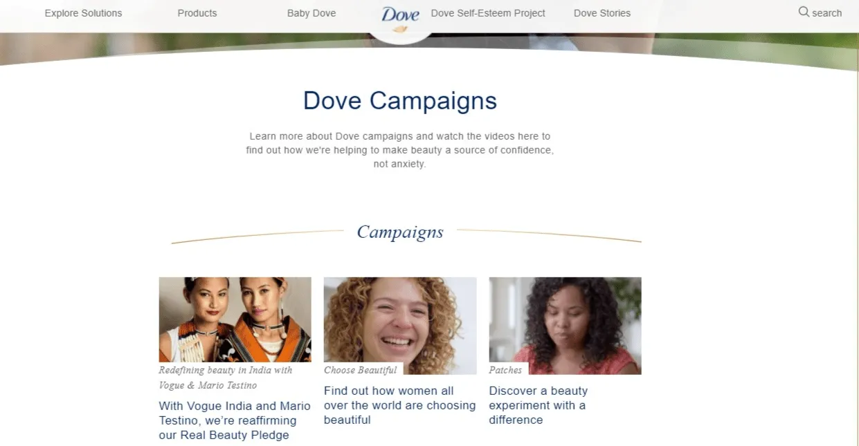 Dove-kampanjer