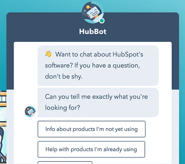 Здымак экрана 2018 12 17 у 11.56.18 HubSpot Hubbot