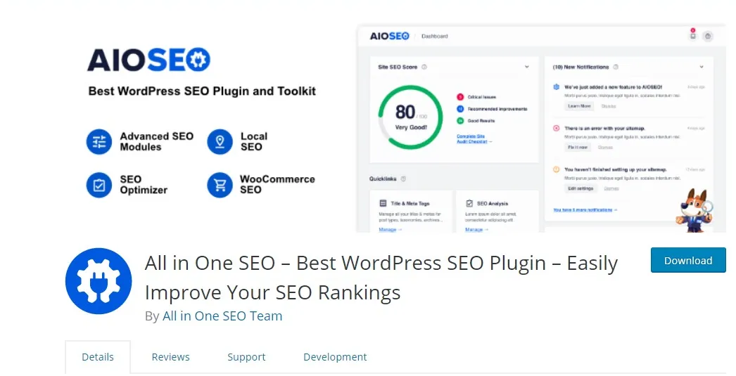 Alles in één SEO AIOSEO