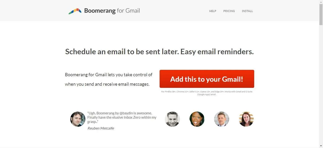 Boomerang airson Boomerang airson