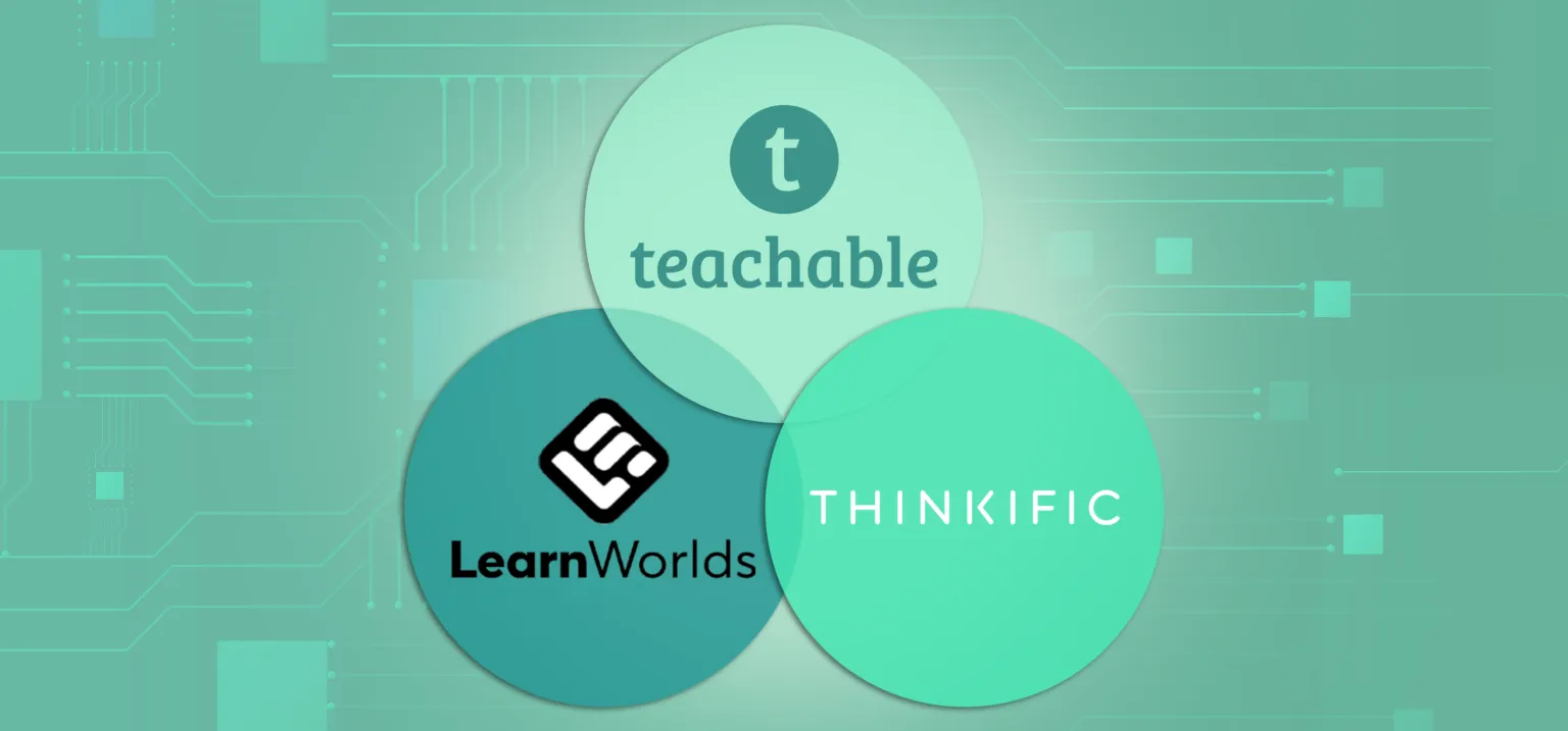 Learnworlds vs teachable vs Thinkific