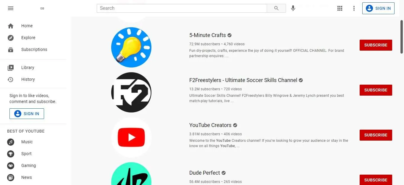 Nazwa kanału YouTube