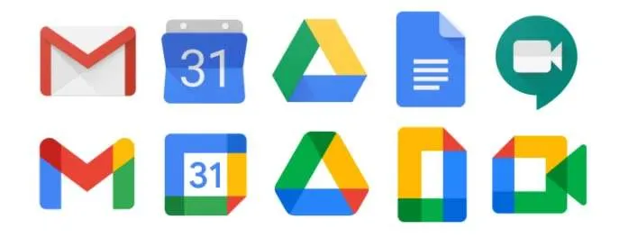 Google 徽标一致性示例