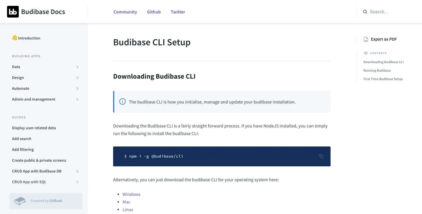 Install cli budibase Install cli budibase