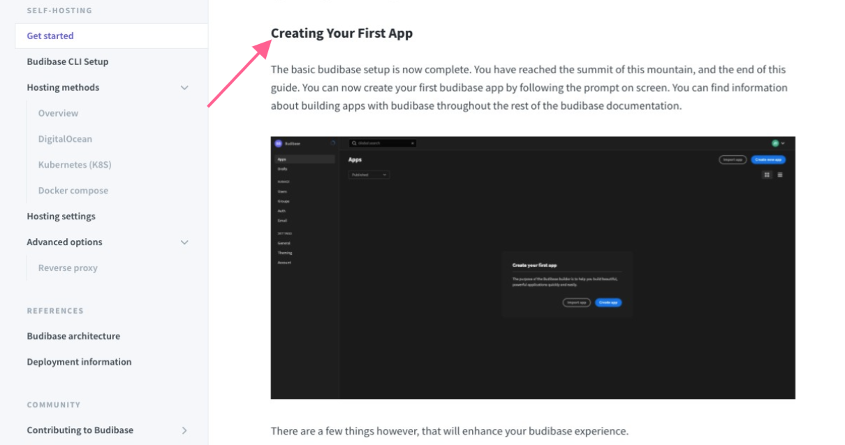 create app budibase