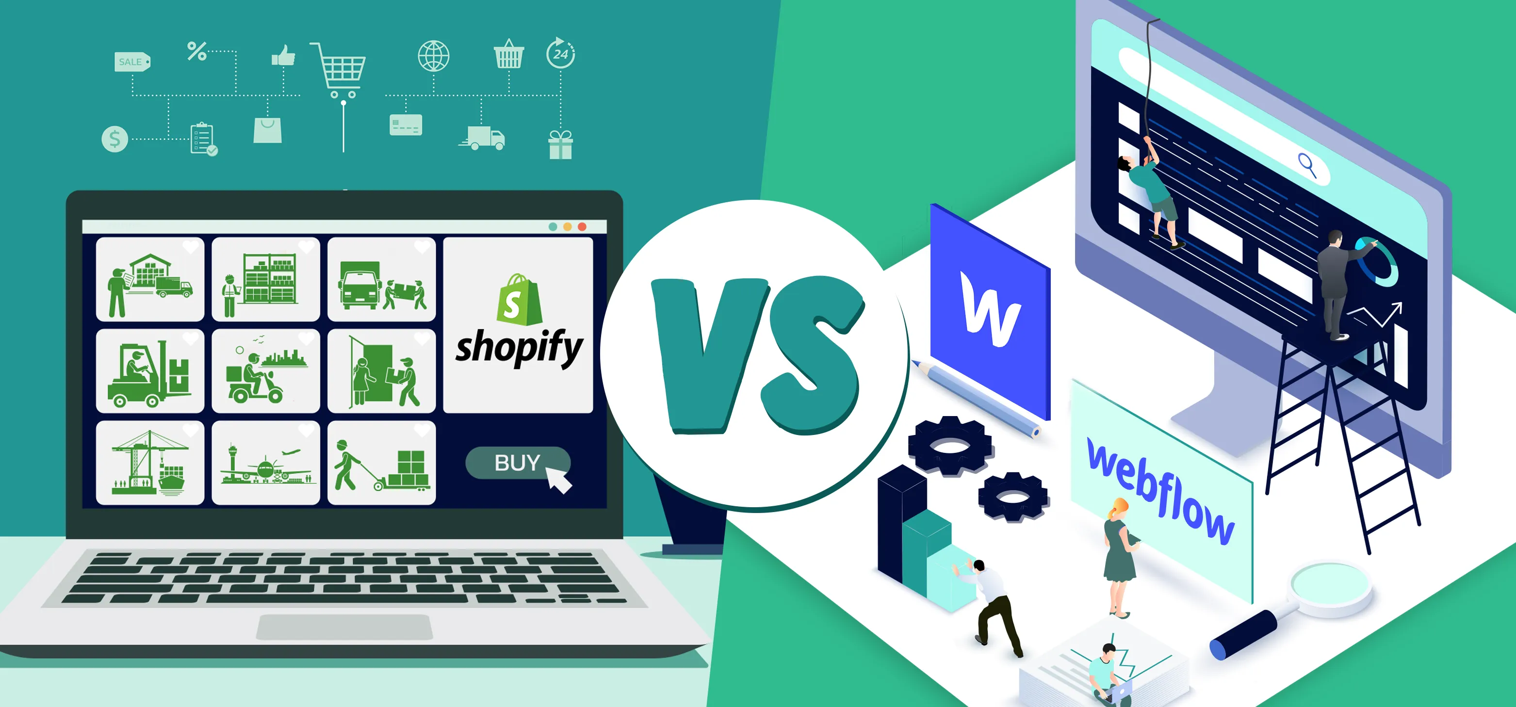 Webflow vs Shopify