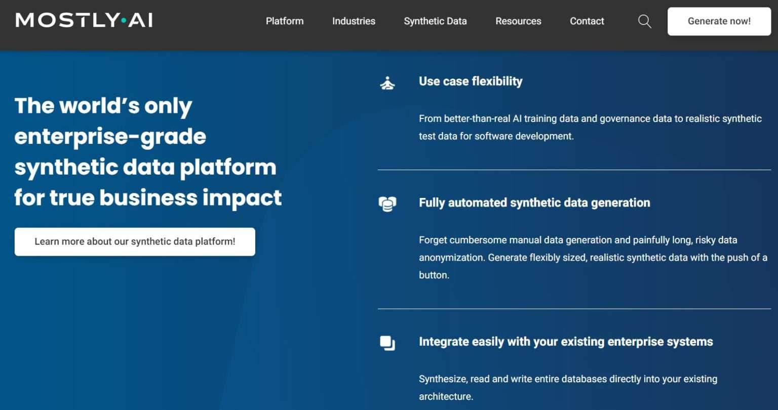 15 Best Synthetic Data Generation Tools (2026) - Squeeze Growth