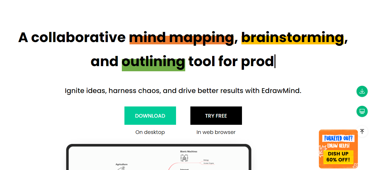 edrawmind main page