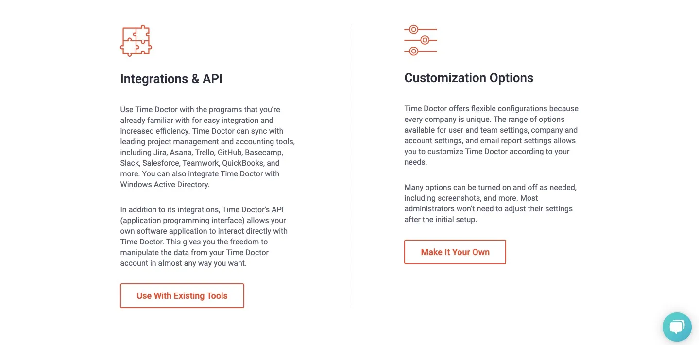 интеграции и API, а также возможности настройки Time Doctor интеграции и API, а также возможности настройки Time Doctor