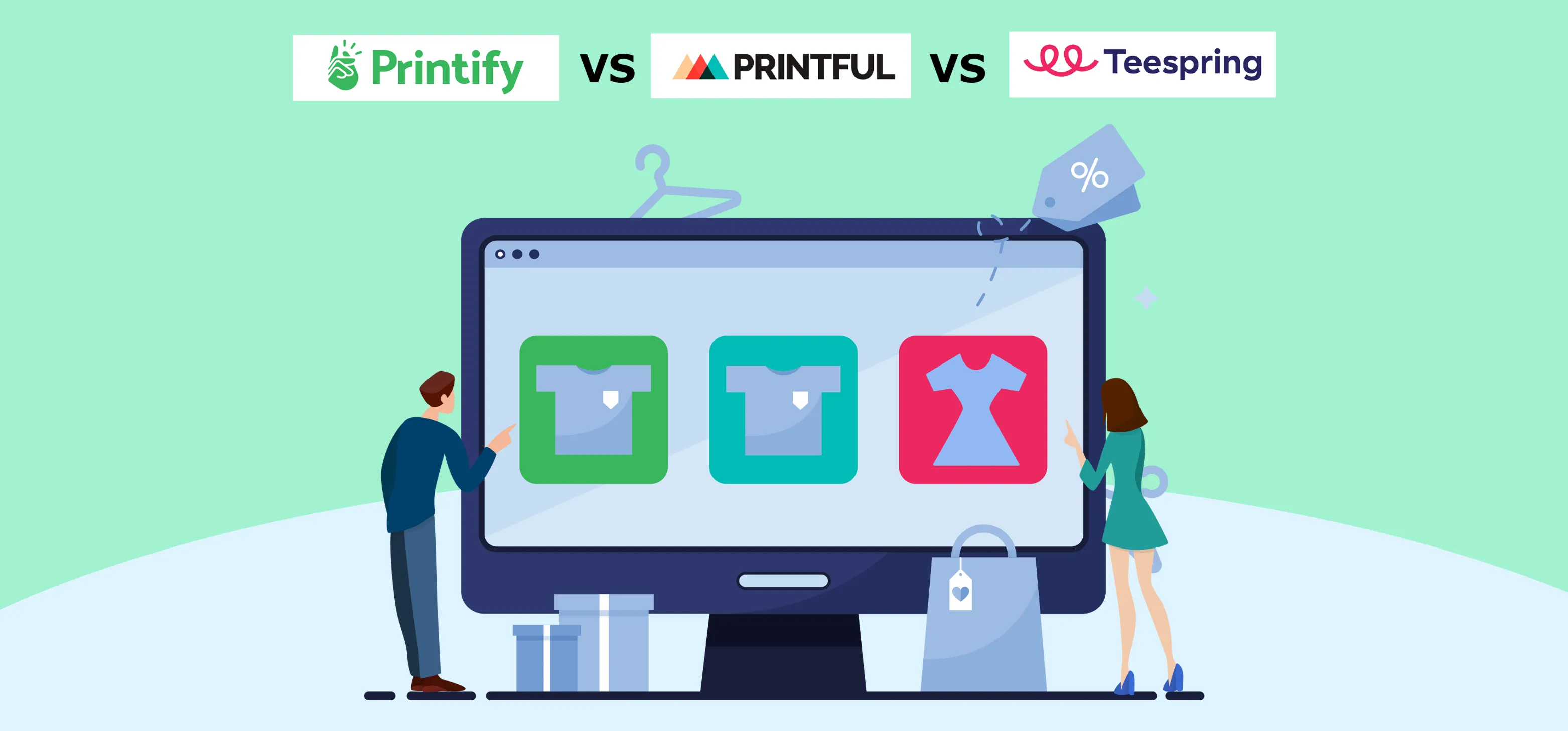 printify vs printful vs teespring
