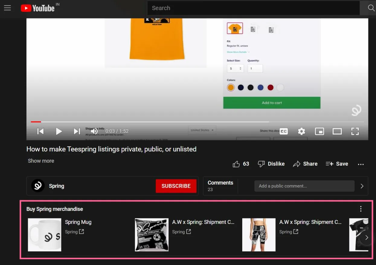 vårintegrasjon med youtube