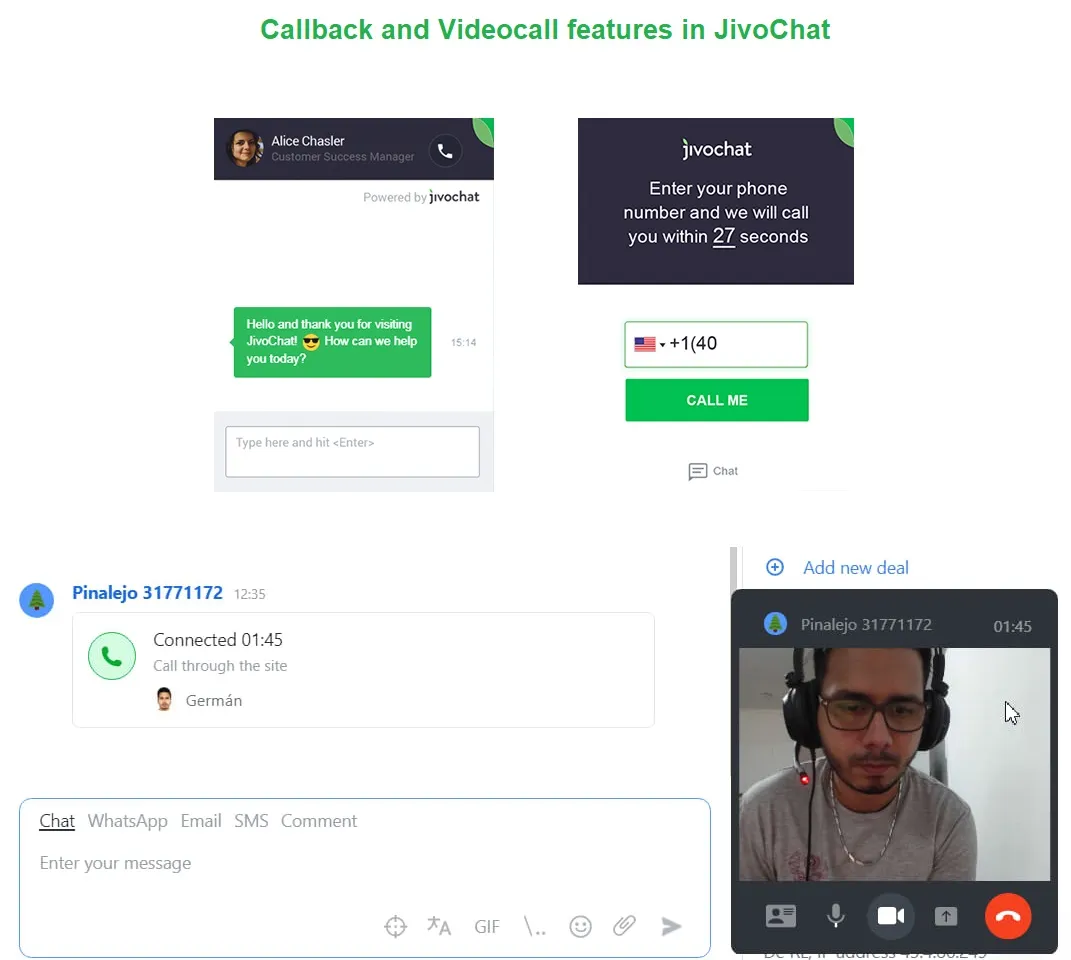 Jivochat 功能 Jivochat 功能