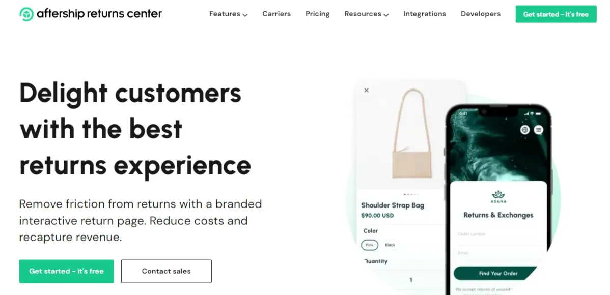 Приложение AfterShip Returns Center для Shopify Приложение AfterShip Returns Center для Shopify