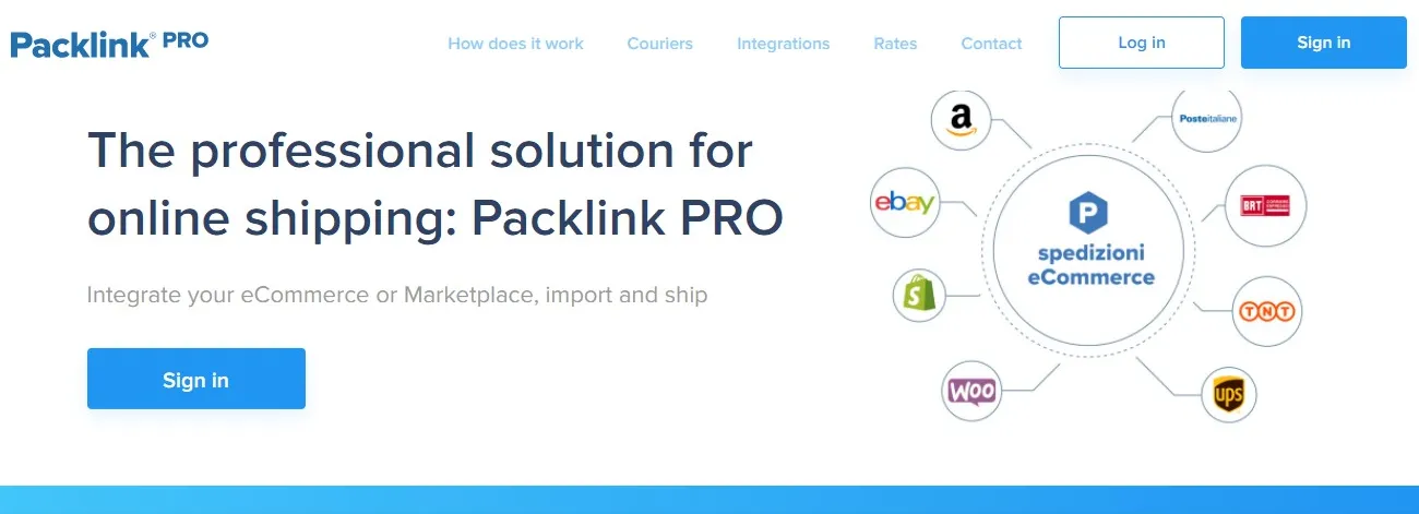 Приложение для доставки Packlink PRO Приложение для доставки Packlink PRO