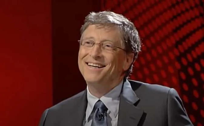 Bill gates interacting with audience