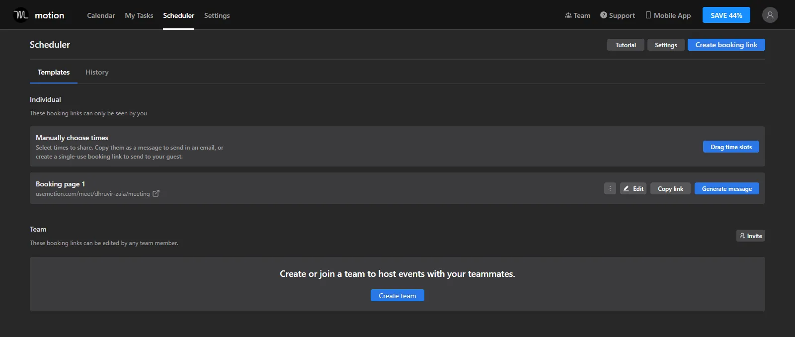 Motion Scheduler