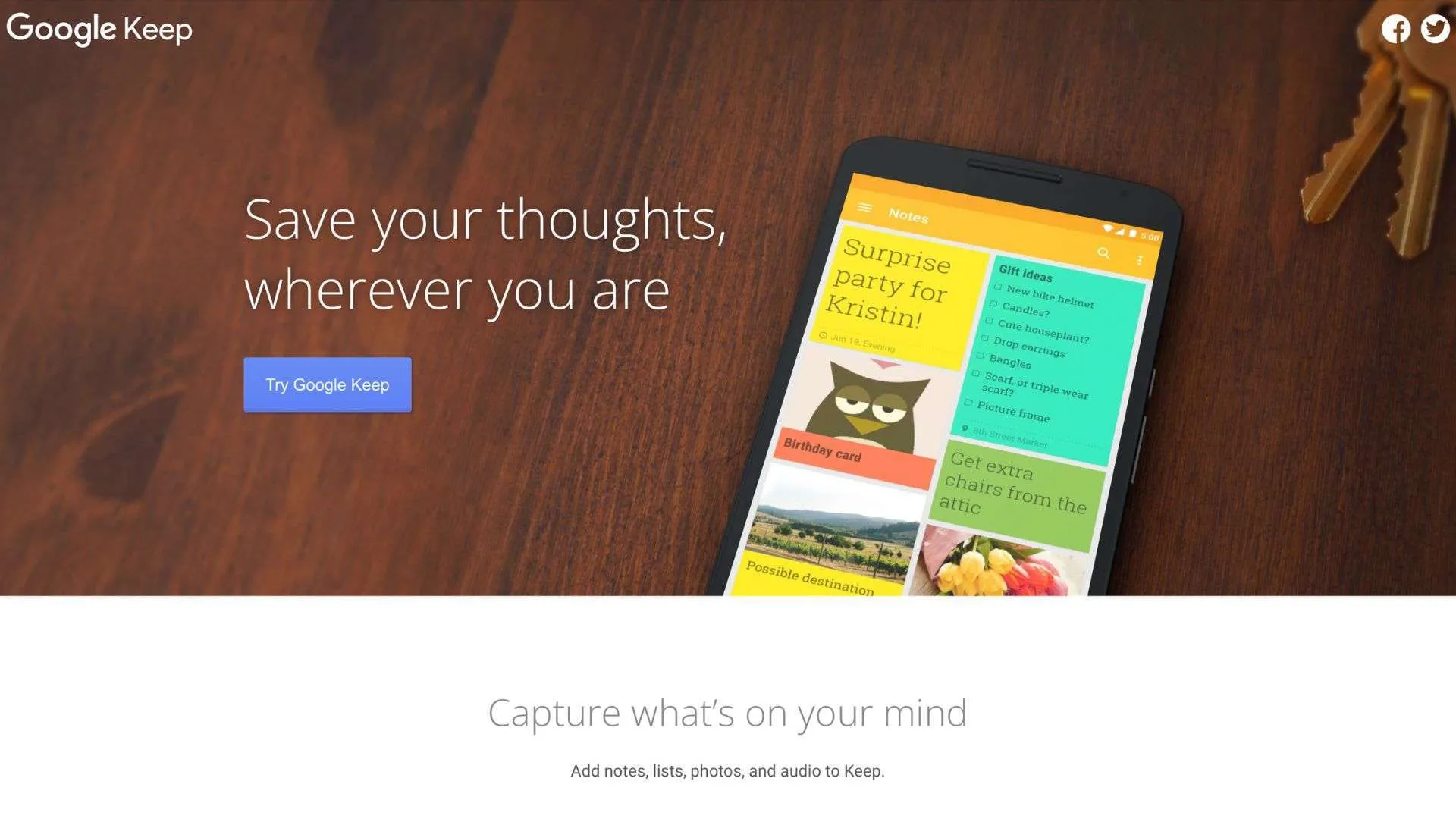 Notera Att ta appen Google Keep Notera Att ta appen Google Keep
