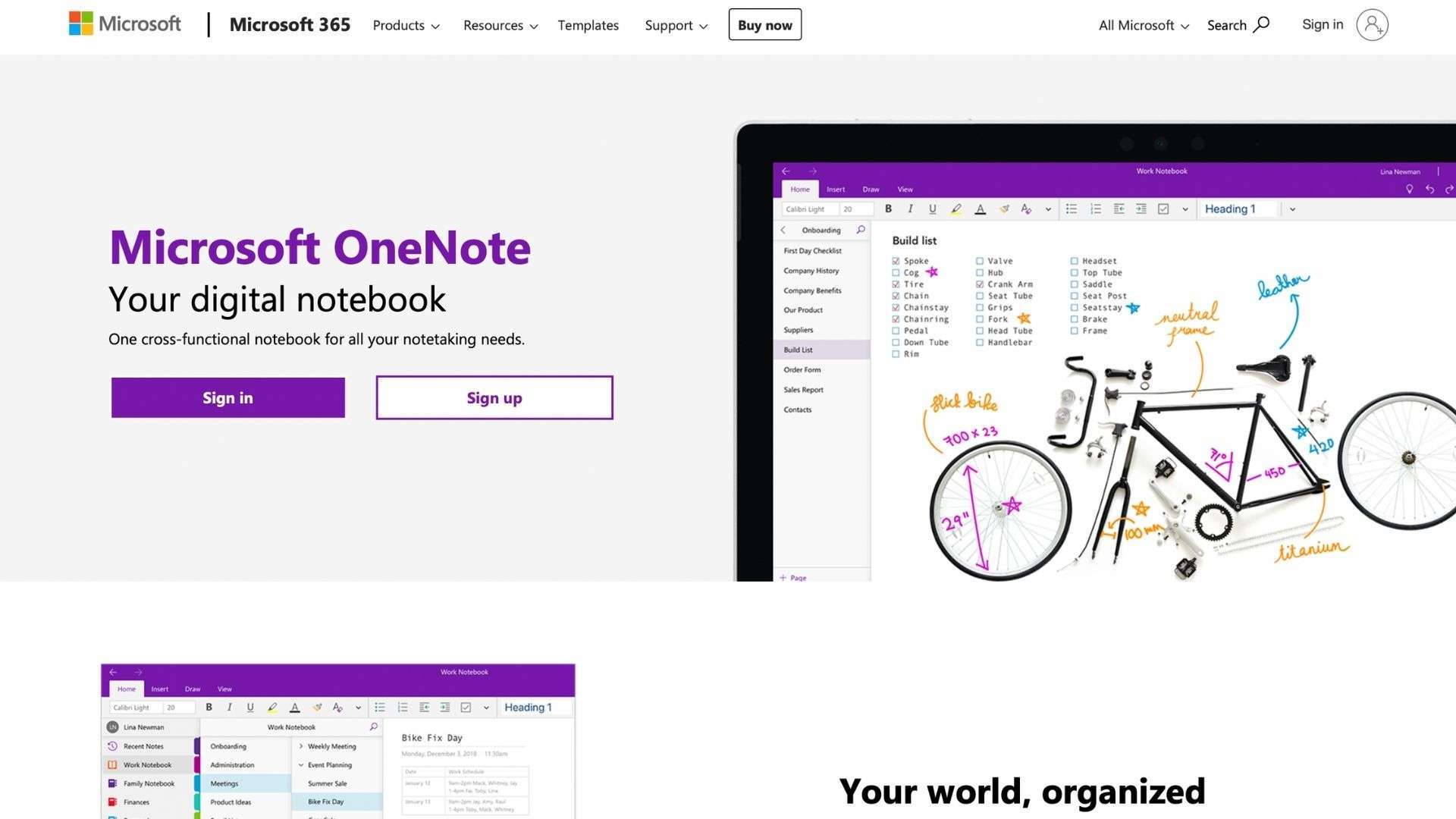 Note Taking App Microsoft OneNote