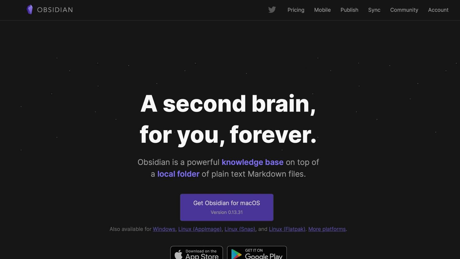 Note Taking App Obsidian