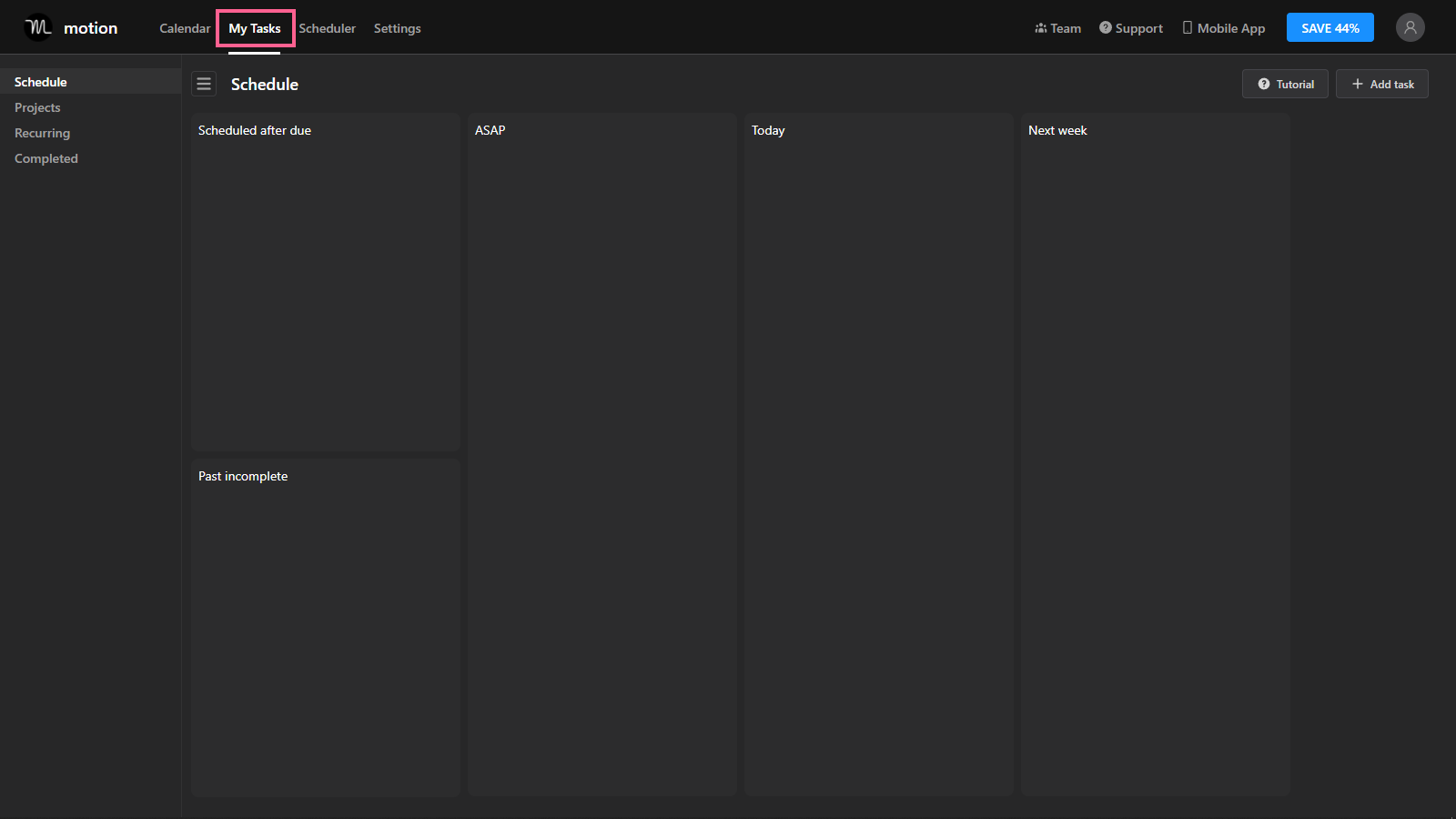 Task Tab