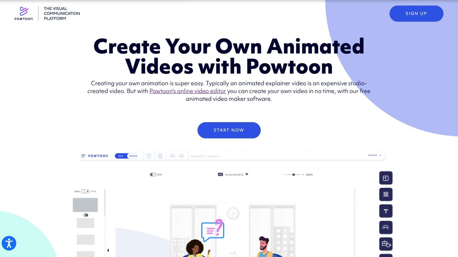 Tool for Doodle Videos Powtoon