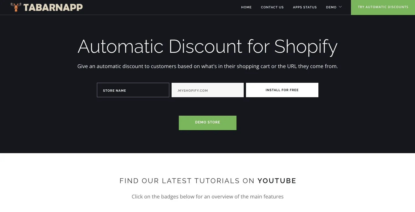 tabarnapp shopify தள்ளுபடி பயன்பாடு tabarnapp shopify தள்ளுபடி பயன்பாடு