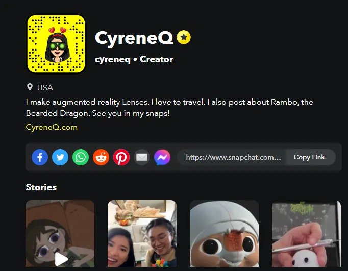 Influenciador do Snapchat CyreneQ