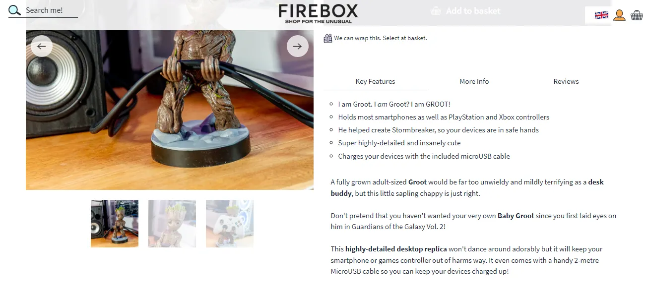 FireBox groot mobile handle