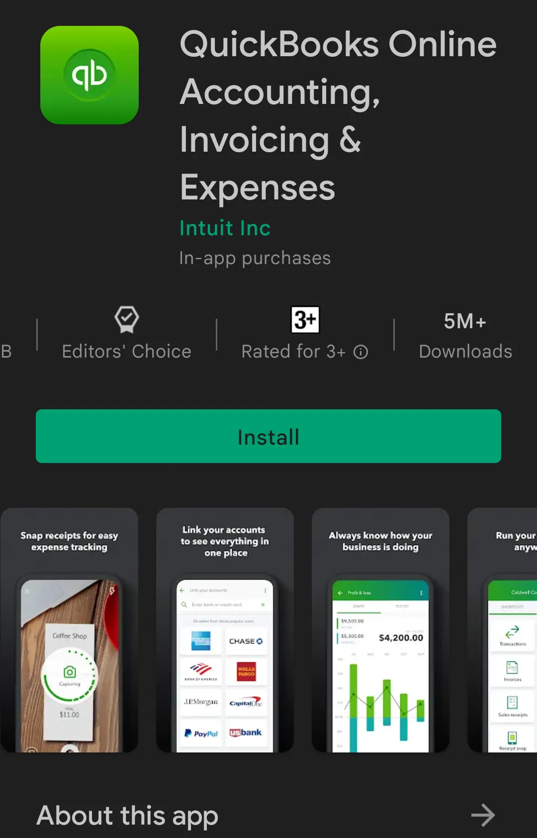 Mobilní aplikace Quickbooks Mobilní aplikace Quickbooks