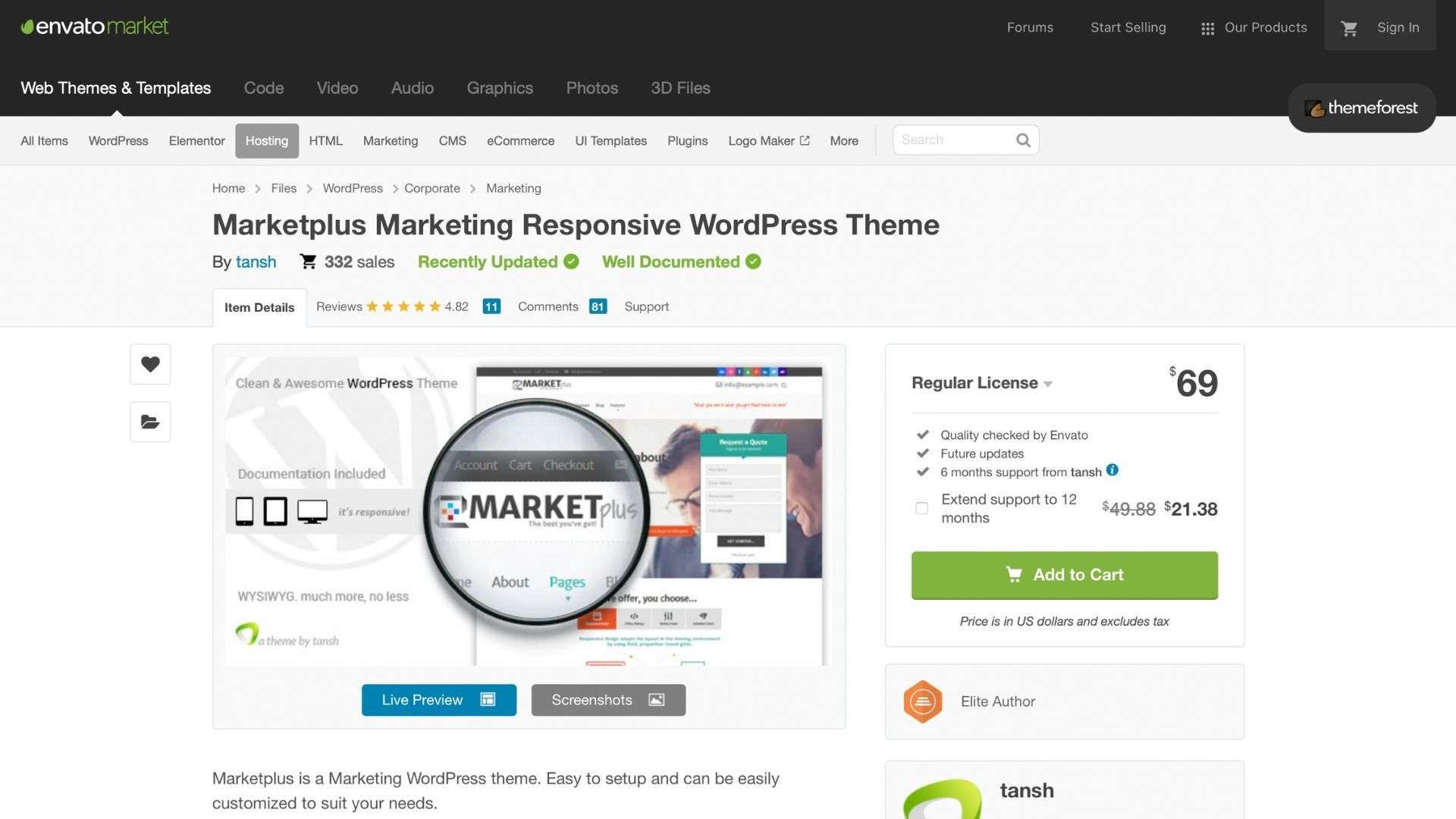 Best WordPress Theme for Affiliates Marketplus