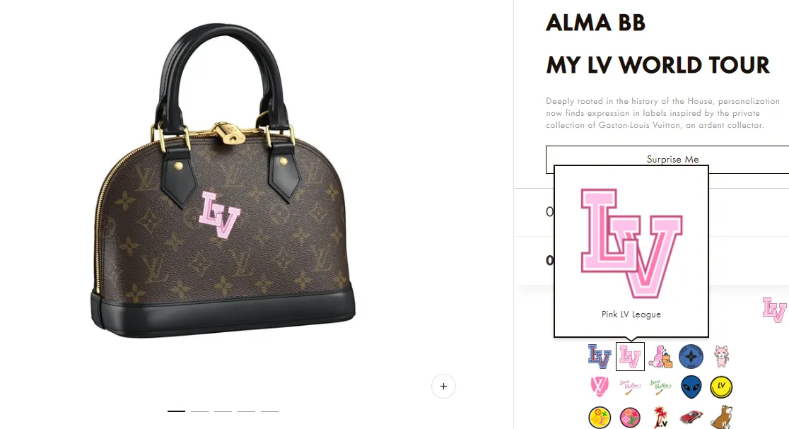 Louis Vuitton personalisering