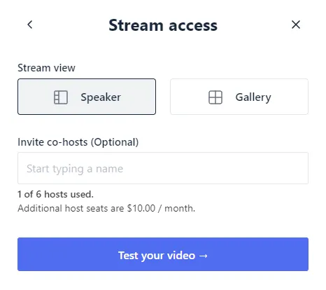 Stream access
