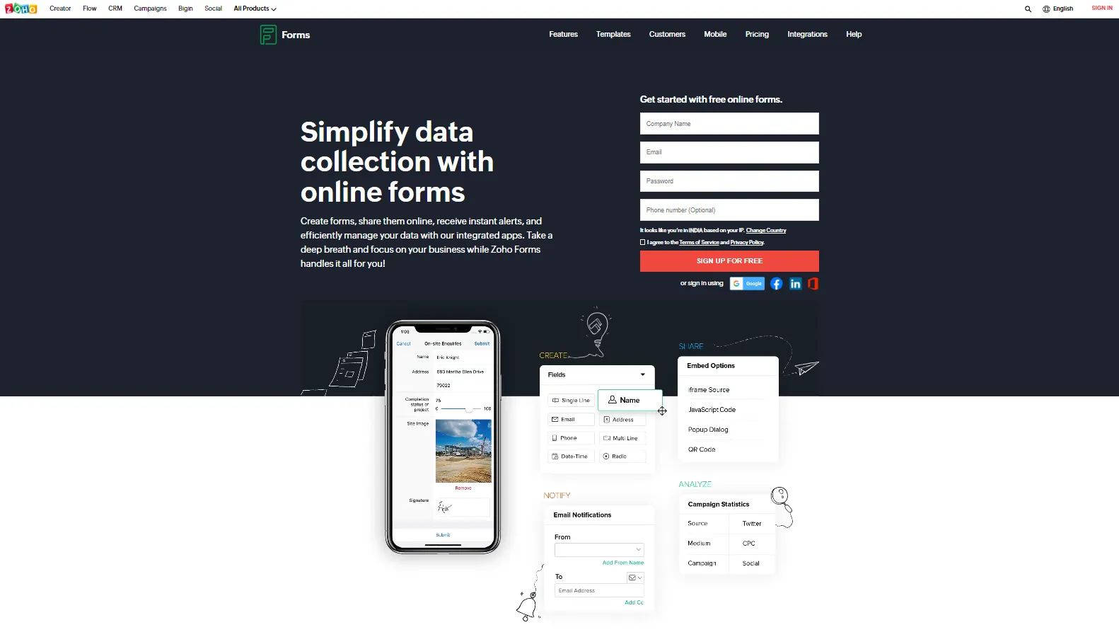 Nā Zoho Forms