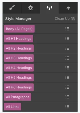 styliser une classe dans Webflow styliser une classe dans Webflow