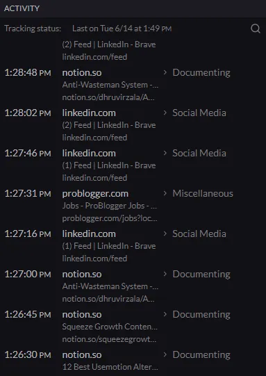 Aktivity v reálnom čase Aktivity v reálnom čase