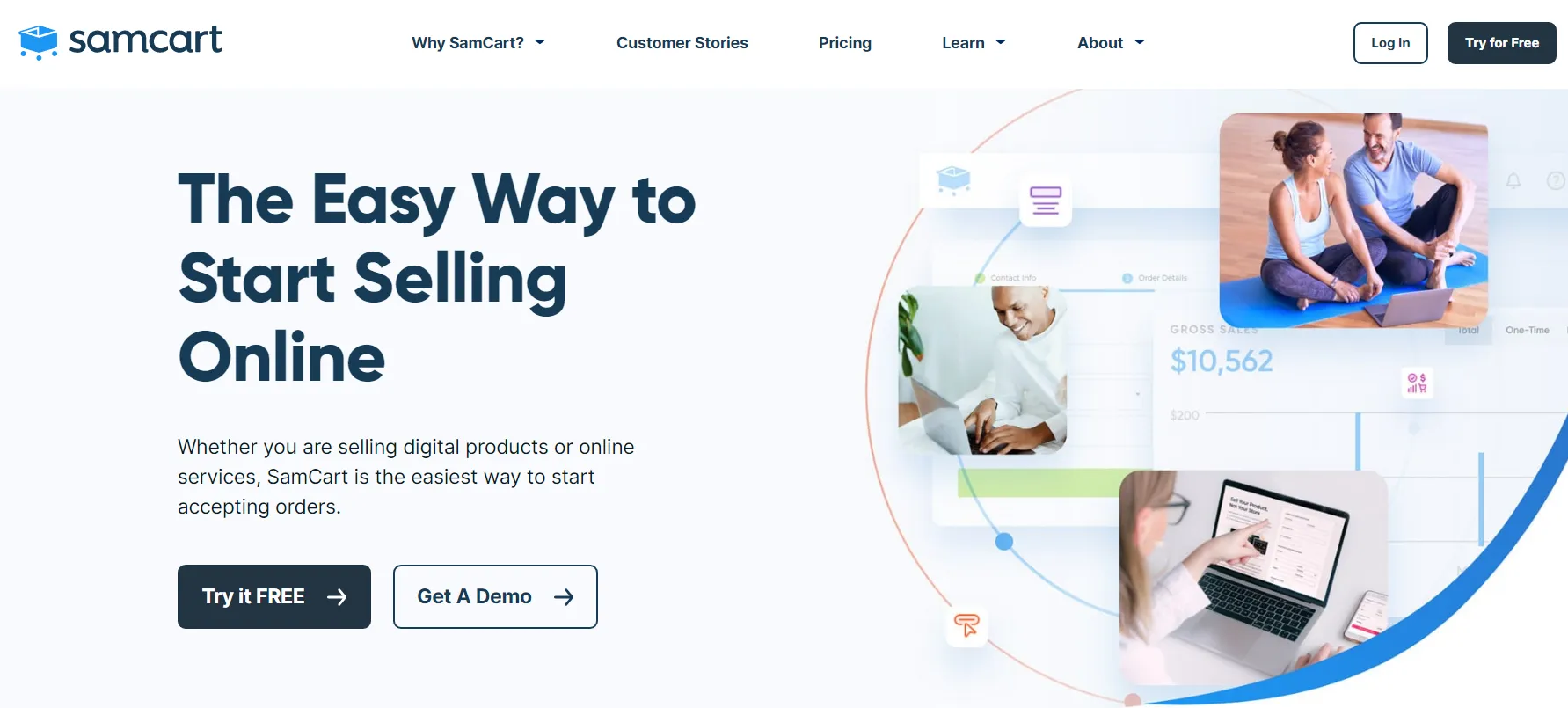 SamCart 电子商务网站 SamCart 电子商务网站