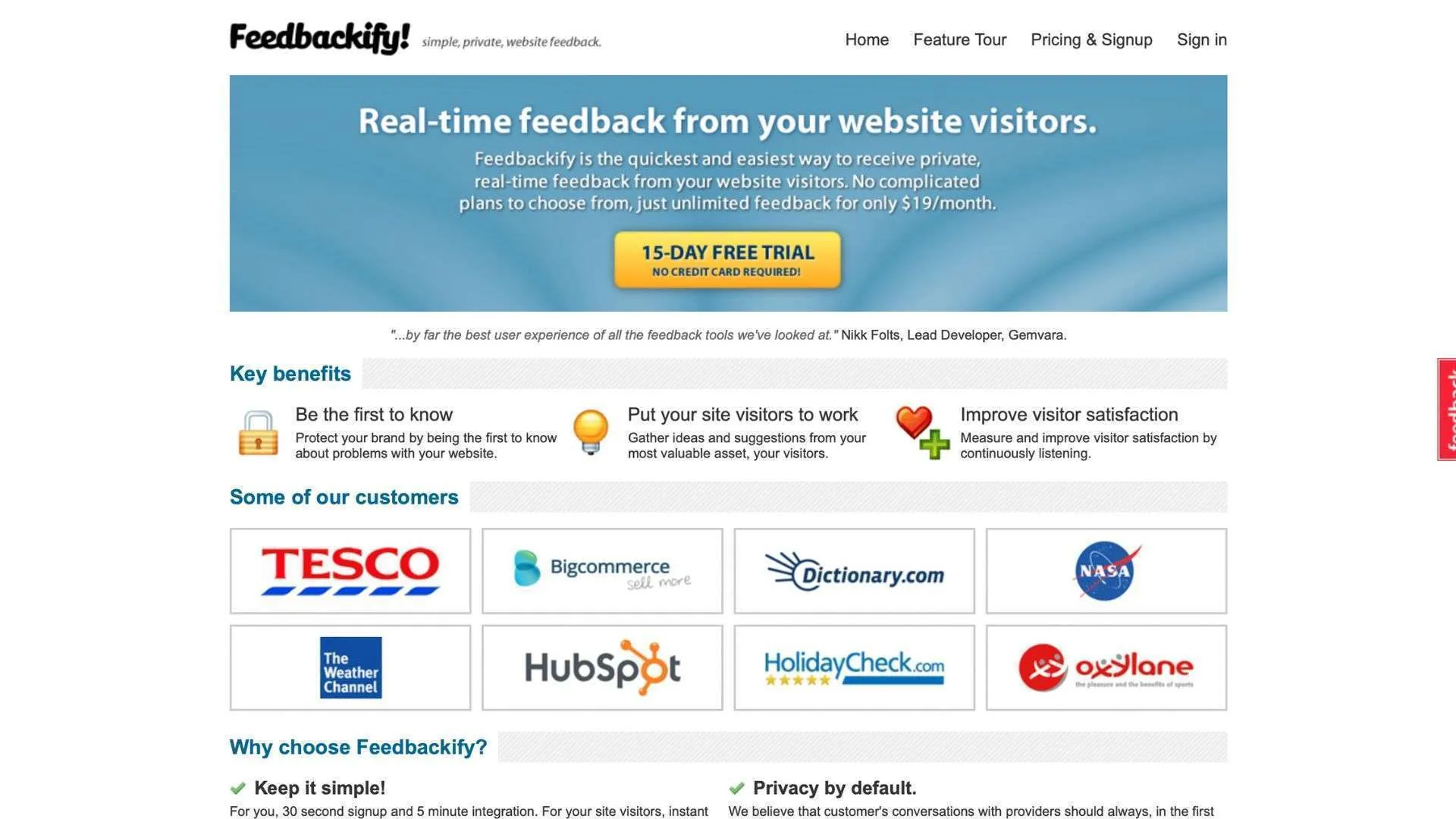 用户反馈工具Feedbackify 用户反馈工具Feedbackify