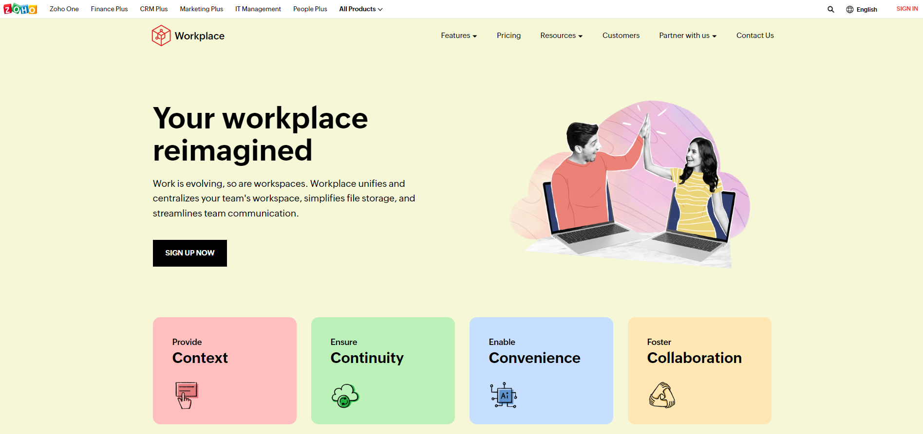 zoho workplace best team collaboration tool