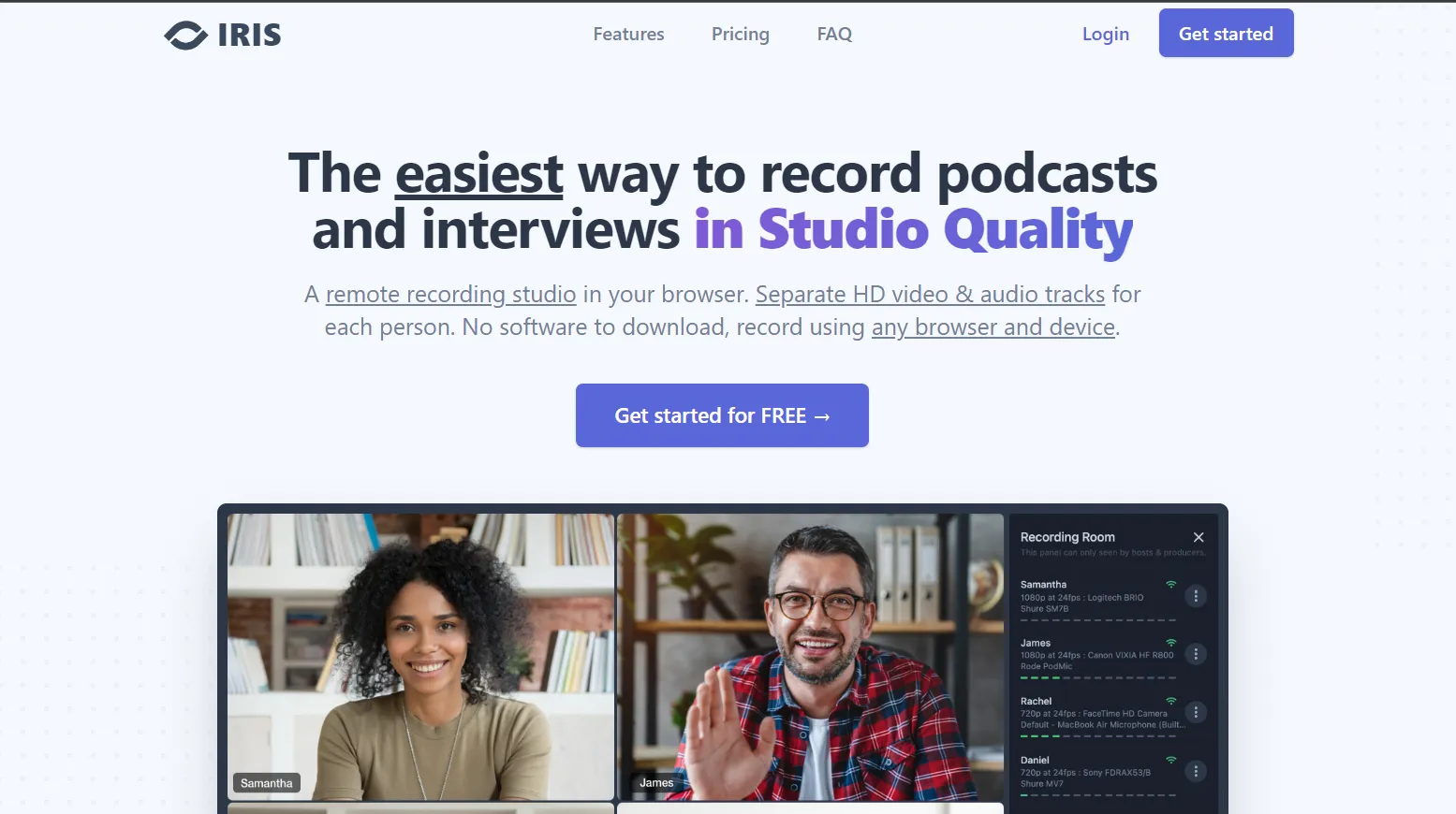 Iris.fm podcast-app