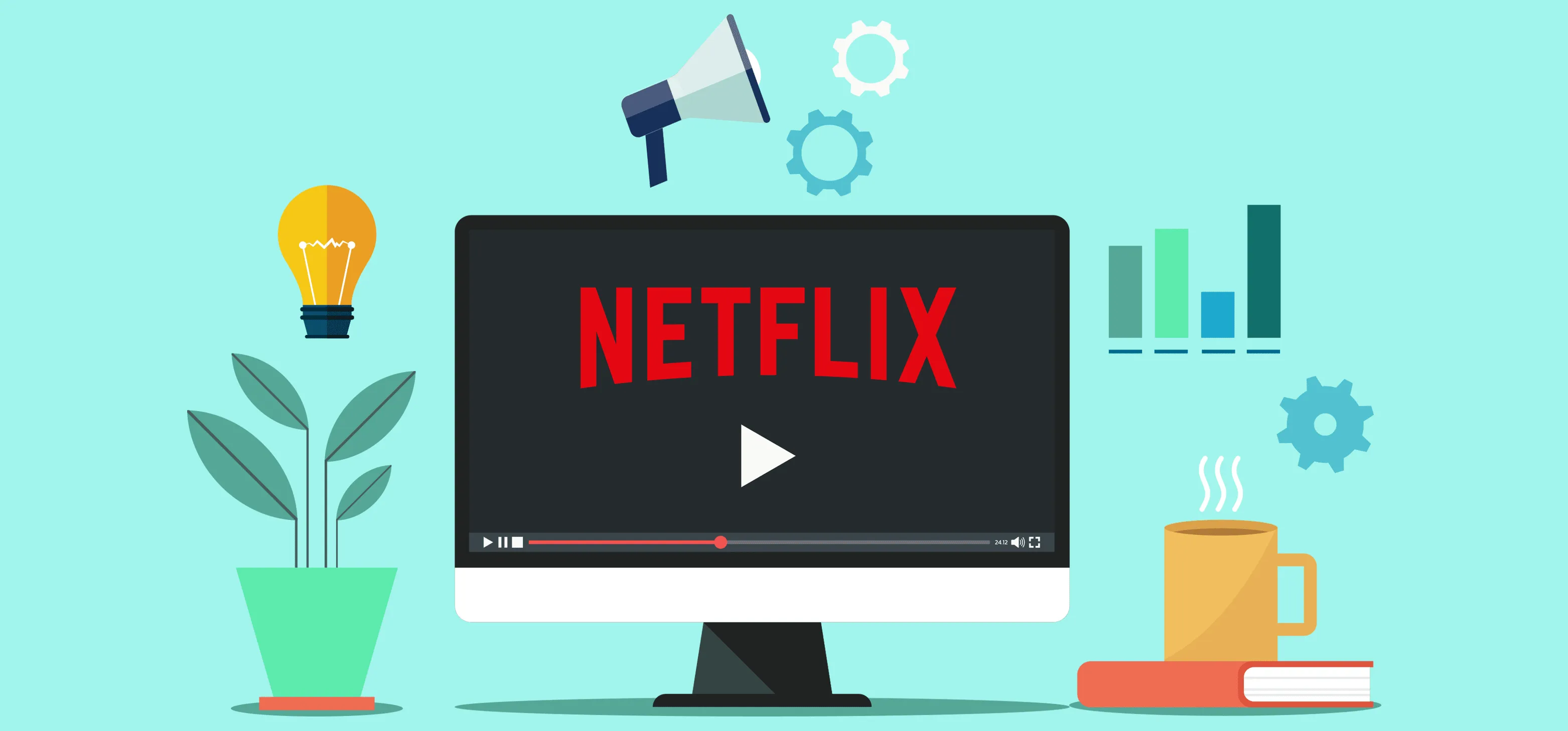 Netflixs markedsføringsstart