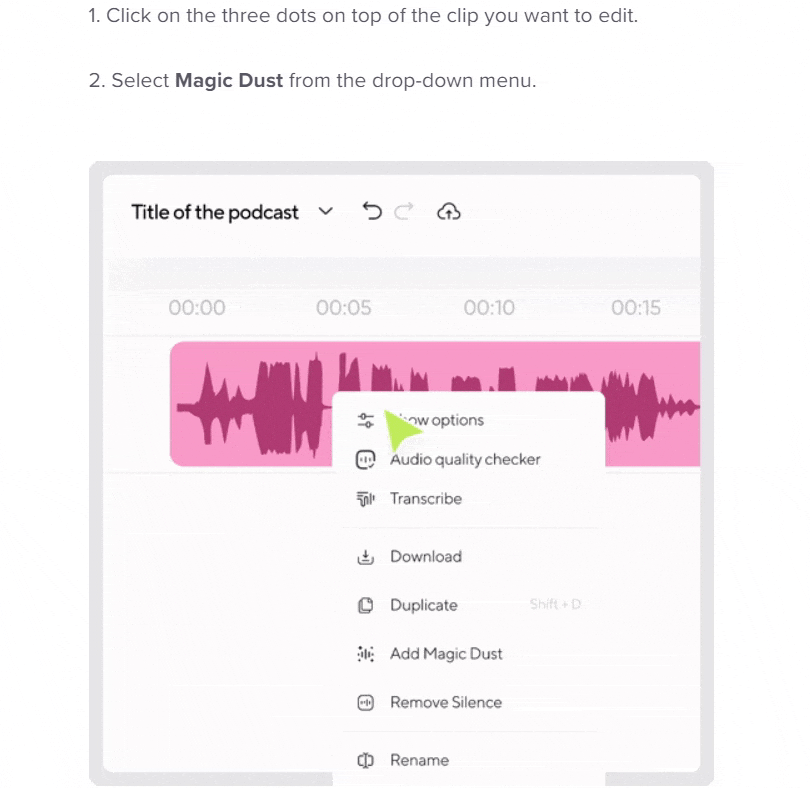 Podcastle Magic dust
