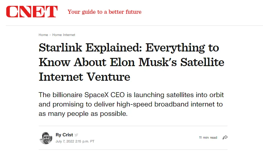 cnet-artikel over het doel van starlink om satellietinternet op te zetten cnet-artikel over het doel van starlink om satellietinternet op te zetten