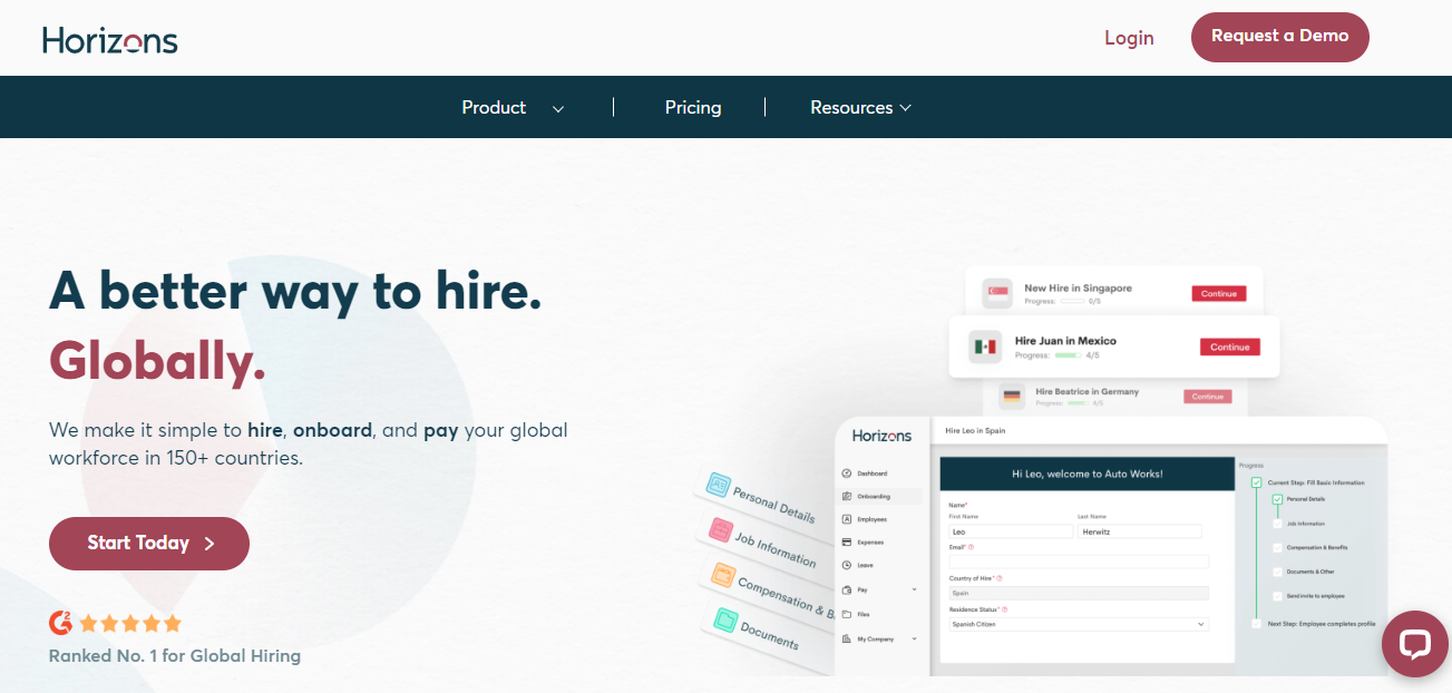 Horizons global recruitment platform