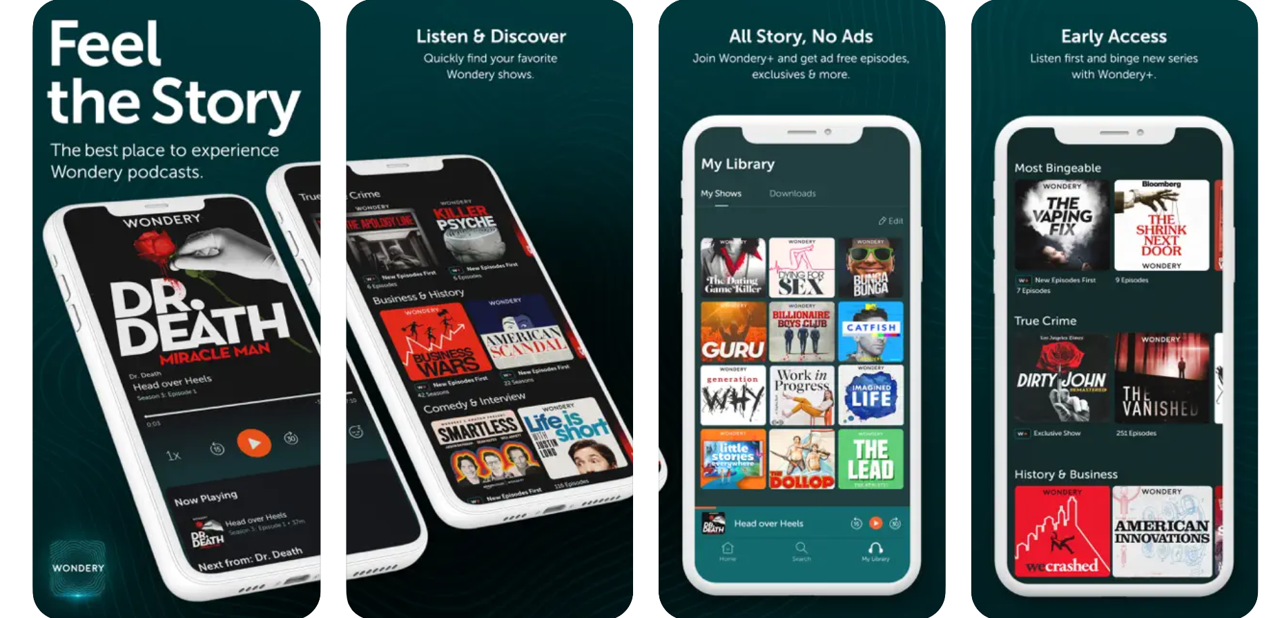 Wondery mobile app