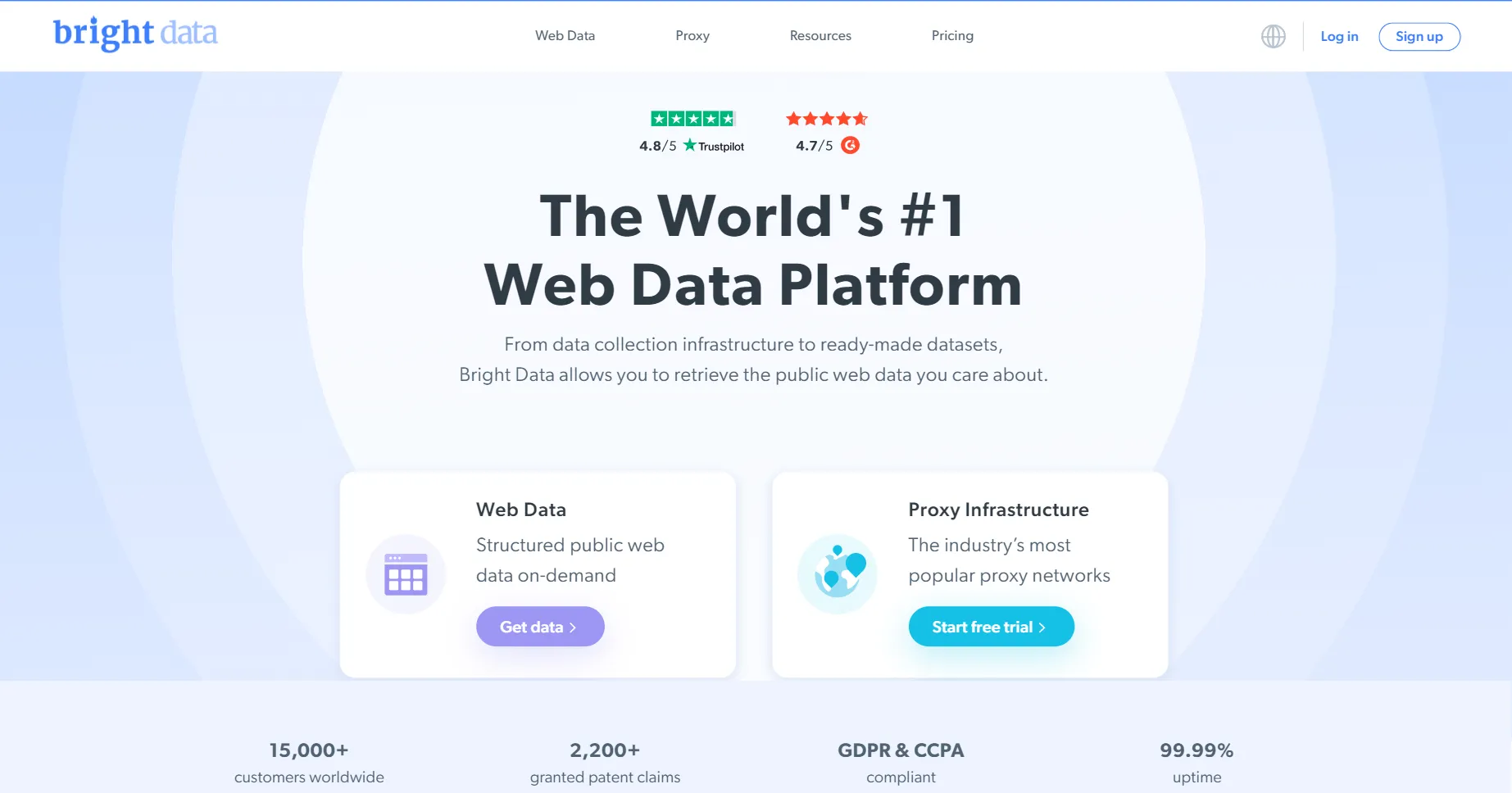 Bright data Worlds number web data platform