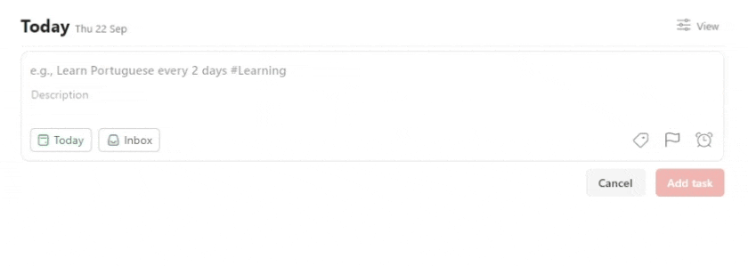 Natural Language Understanding-Funktionen in Todoist