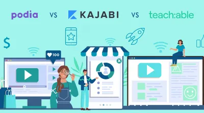 podia vs kajabi vs lærevillig